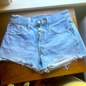 Levis 501 Shorts Denim Size 24 Washed once but never worn.